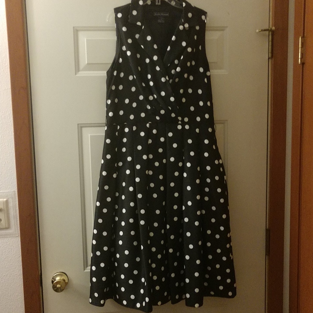 Wrap front dress